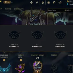 ⚡ 【 EUNE 】 ⸱ Plat IV 62.5% WR ⚡ | Hand - ( leveled + Boosted ✌️ ) | Unverified ✅ | 30185 BE 💵 | 350 RP 💰 | Untouched-Loot 🔒 |Check Description 🔰 thumbnail 2