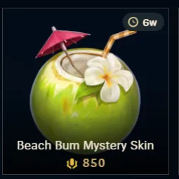 Beach Bum Mystery skin 850 RP ⚡️| NA Server |Our Rp Is Legal ✔️|Check Description ⬇️⬇️
