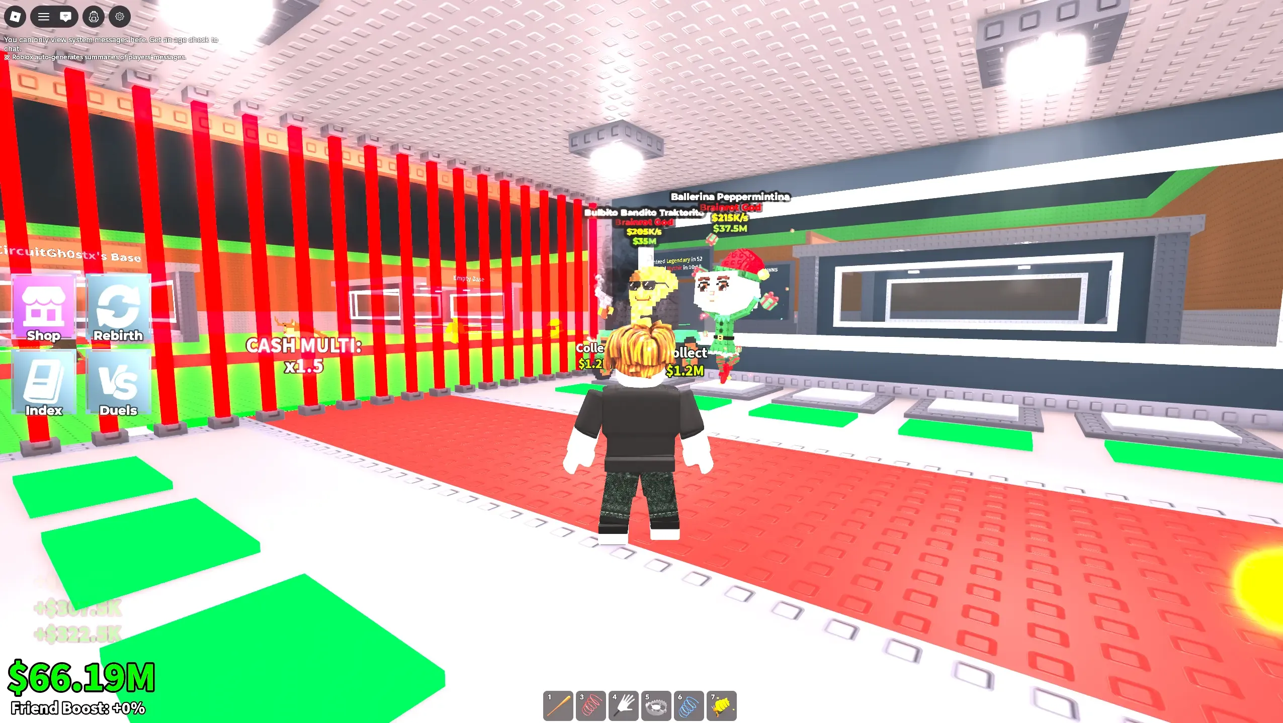Roblox Brainrot Simulator Account 💎 Ballerina Peppermintina + Bubble Bandito Traktorini 🔥 2x Brainrot God 🏠 Floor 1 💰 💰 $66.19M Cash ⚡ Instant Delivery