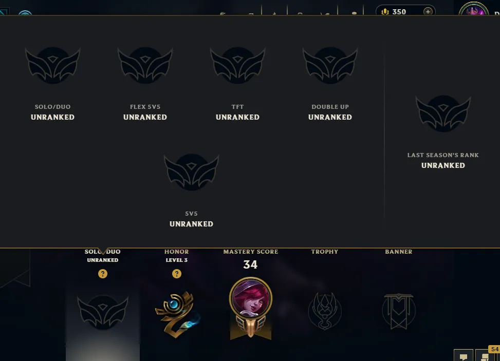 ⚡ 【 ME 】 ⸱ HAND-LEVELED LVL30 ( Ranked Ready +10 QP ✌️ ) | Normal MMR 🎉 | Unverified ✅ | 41764 BE 💵 | 350 RP 💰 | Untouched-Loot 🔒 | Check Description 🔰 thumbnail 7