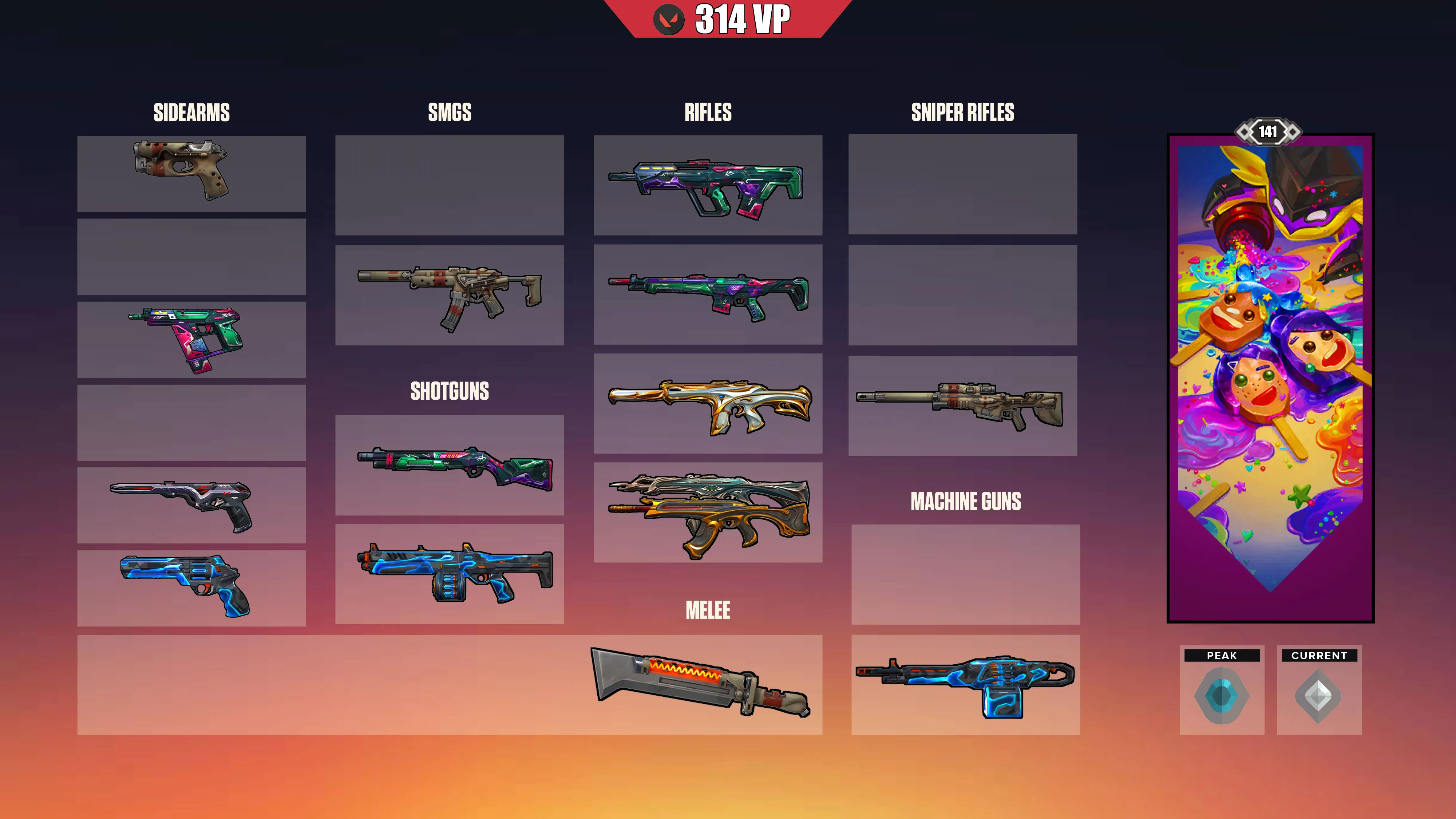 EU ⸱ 🎖️ Silver 1 ⸱ 🔢 141 Level ⸱ ⬆️ Peak Platinum 1 ⸱ 🔫 18 Skins ⸱ 🎟️ 1x Battlepass ⸱ 💰 314 VP ⸱ 🔮 395 RP ⸱ 🧬 29x Agents ⸱ 📝 Check Description 1