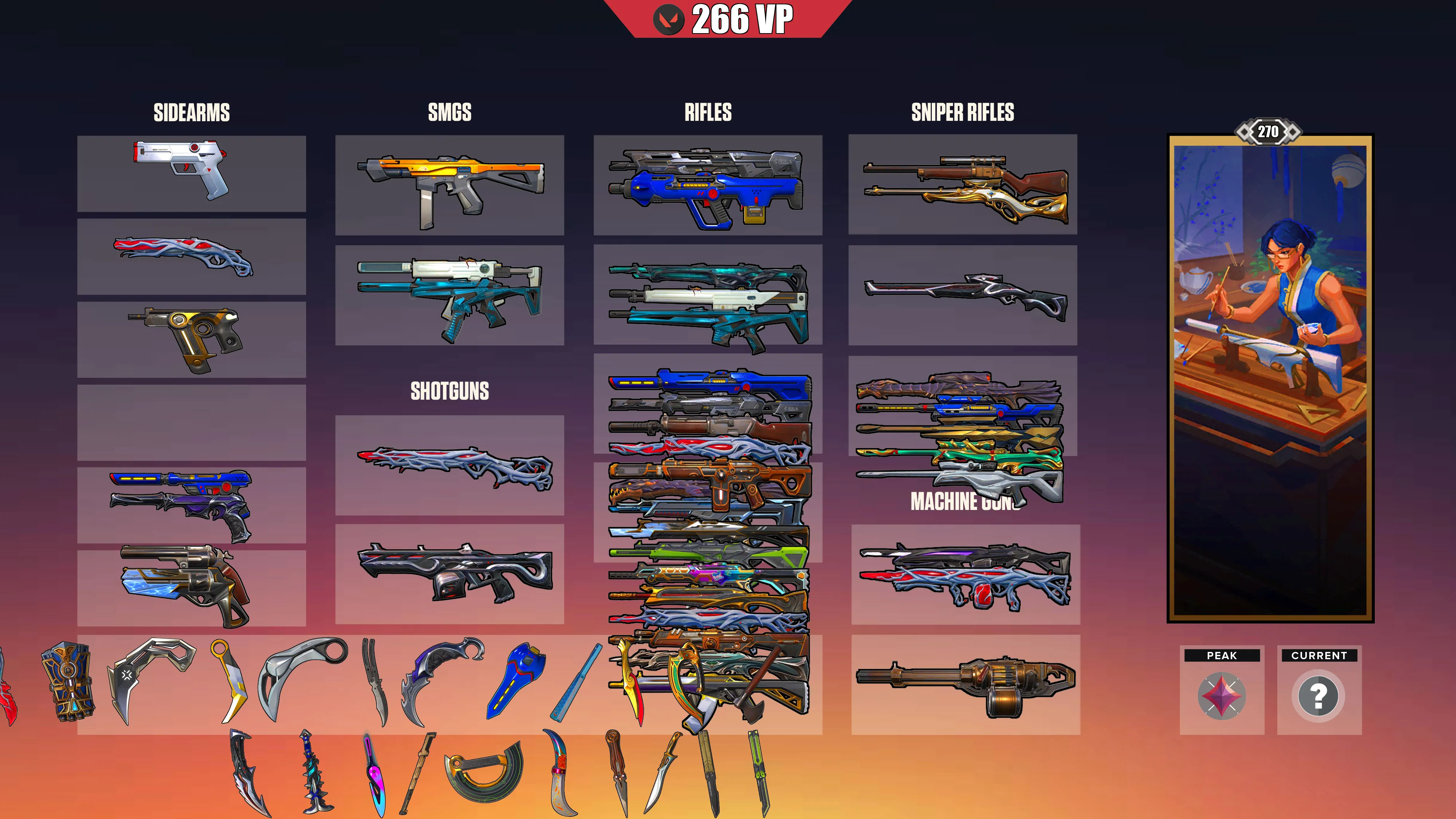 EU ⸱ 🎖️ Unranked ⸱ 🔢 270 Level ⸱ ⬆️ Peak Immortal 1 ⸱ 🔫 131 Skins ⸱ 🎟️ 6x Battlepass ⸱ 💰 266 VP ⸱ 🔮 50 RP ⸱ 🧬 28x Agents ⸱ 📝 Check Description 1